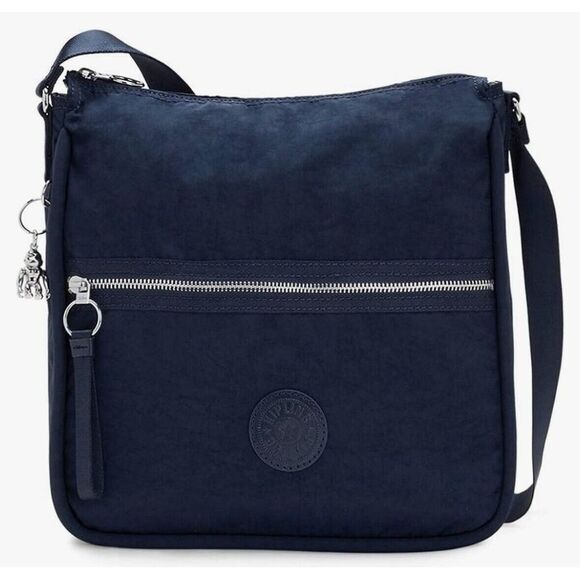 Kipling Oswin Messenger Crossbody Shoulder Bag Blue Bleu 2 M6 11.5" x 11.5" x 4" - Picture 1 of 11